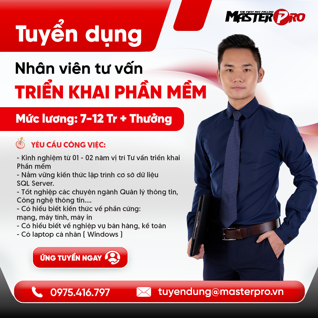 Nhân viên tư vấn triển khai phần mềm