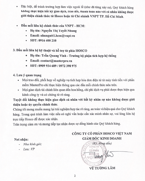 TB_20052025_HOSCO_PHẠM VI HỢP TÁC VÀ ĐẦU MỐI LIÊN HỆ CHÍNH THỨC TRONG VIỆC TÍCH HỢP HĐĐT (3)