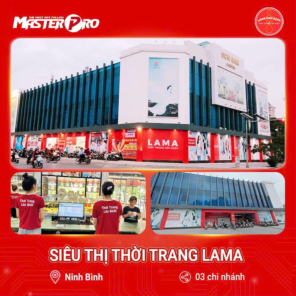 Hình ảnh siêu thị LaMa Fashion Mart tại Ninh Bình.
