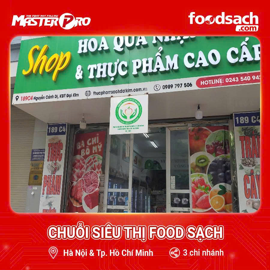 Hình ảnh siêu thị Food Sạch tại Việt Nam